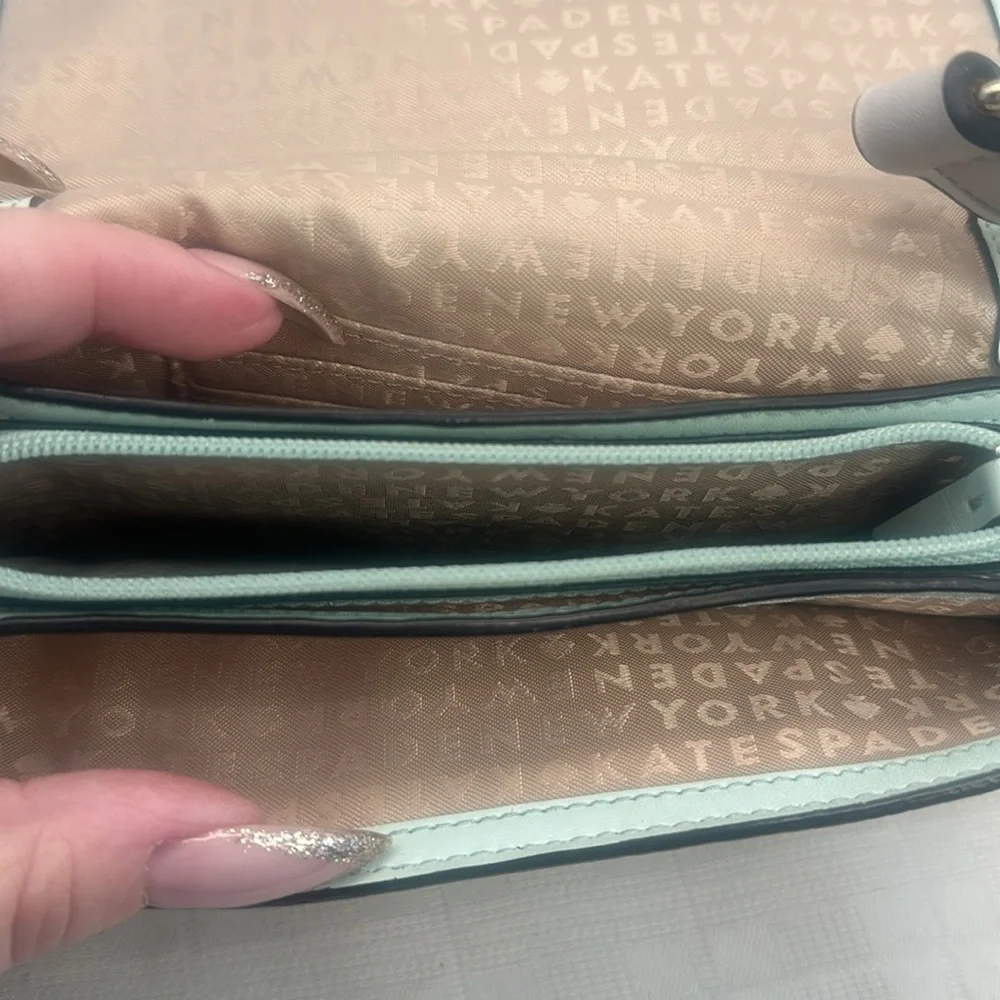 Kate Spade New York Callie Wallet WLRU2605 Mulberry Street Mint Splash